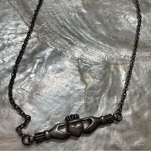 925 Sterling Silver Claddagh Anklet